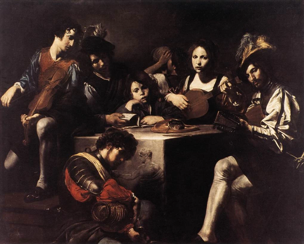 Concerto con bassorilievo antico, Louvre
